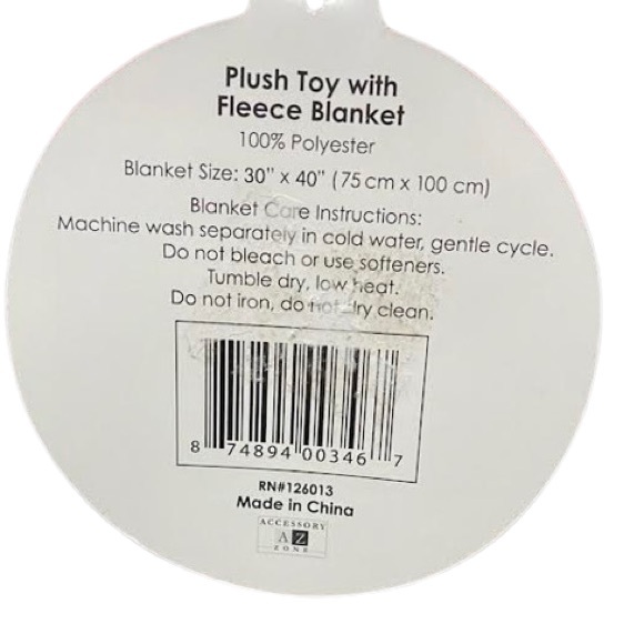 ⛄️13” Plush Toy Snowman w/Fleece Blanket - Picture 3 of 8